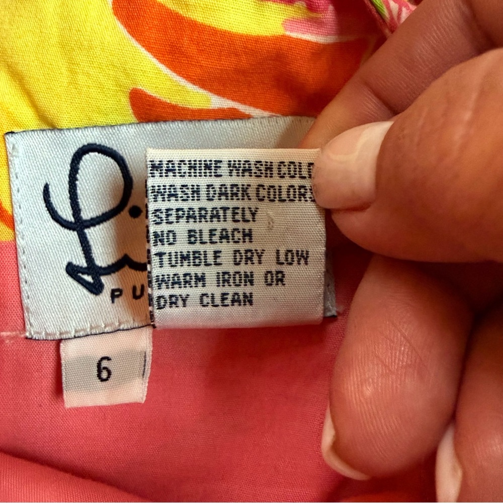 Vintage Lilly Pulitzer Patchwork Strapless Dress … - image 6